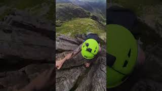 Cneifion Arete 360 cneifionarete tryfan glyders insta360 mountaineering [upl. by Ellennahc]