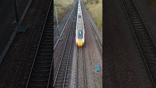 LNER 1A02 passing through Huntingdon 121124  Leeds to London Kings Cross [upl. by Halonna]