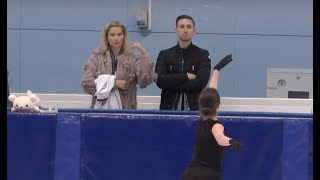 Алина Загитова КП Контрольные прокаты 20182019 Alina Zagitova SP Open Skates [upl. by Morten160]