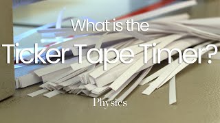 The Ticker Tape Timer Explained  Recording Motion physics motion tickertape [upl. by Cichocki191]