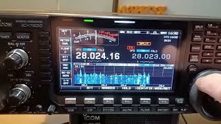 TX5S Clipperton Island working Europe 28MHz CW [upl. by Eriuqs963]