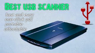 Cheap usb scanner Canoslide lide 120 one click multiscan  no additional power required [upl. by Ahsinrev480]