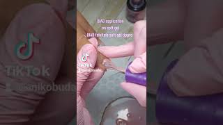 Biab on soft gel music love nails capcut capcutedit capcuttemplate [upl. by Gilliam]