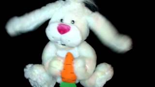 Gemmy Animated Floppy Ears Singing Musical Bunny Tutti Frutti Rabbit W Carrot [upl. by Steinman]