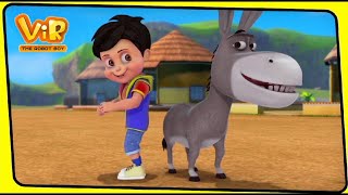 vir the robot boy  robo boy suit on  robot  vir ka cartoon  new episodes  hindi kahani  vir [upl. by Ahcmis]