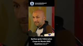 Barthez et les questions à la C equipedefrance football fiersdetrebleus foot humour [upl. by Einahpehs198]