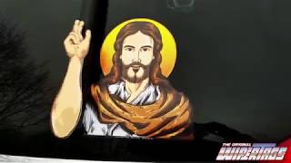 Blessing Jesus Christ waving arm WiperTags attach to rear vehicle wipers [upl. by Adnaram]