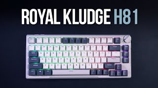 Royal Kludge RK81 Sky Cyan  Sound Test Comparison Different Keyboards [upl. by Ultan379]