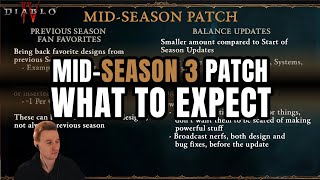 MidSeason 3 Patch What to expect  Diablo 4 [upl. by Selrac653]