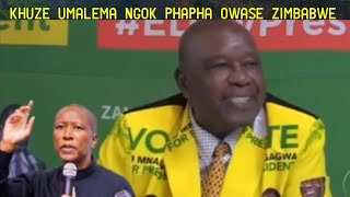 Uxwambukele ezindabeni zase Zimbabwe u Malema kwabe uyisusile ku Minister wakhona u Christopher MK [upl. by Aaron867]