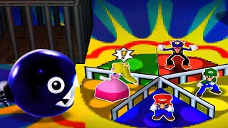 Mario Party 3 Minigames  Waluigi Vs Peach Vs Mario Vs Luigi Hardest Difficulty [upl. by Corbin]