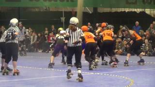 Tiger Bay Brawlers v Leeds Roller Derby Highlights [upl. by Ainnet]