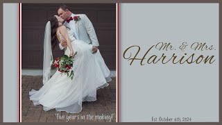 Mr amp Mrs Harrison Wedding Video [upl. by Carrnan648]