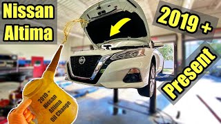 How To  2019Present  Nissan Altima  Oil ChangeampOil Life [upl. by Christan]