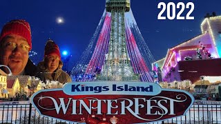 Kings Island Winterfest Walkthrough 2022  Parade Lights and Shows Christmas Cincinnati Ohio [upl. by Silver]