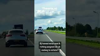 Bij hoeveel meter moet ik richting geven om de snelweg te verlaten [upl. by Schmidt]