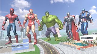 Franklin Meet Avengers in Indian Bike Driving 3D [upl. by Hirz794]