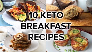 10 Keto Breakfast Recipes that ARENT Just Eggs [upl. by Occer700]