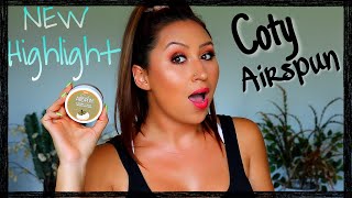 Coty Airspun Highlighter  Coty airspun loose face highlight [upl. by Nahtad848]