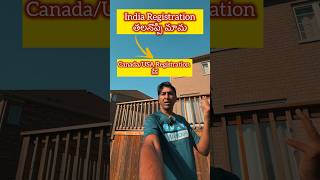 Difference between India Vs Canada House registration telugu telugunewschannel [upl. by Hough]