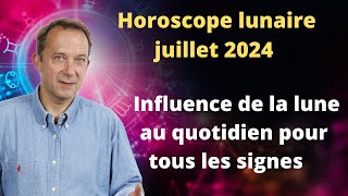 horoscope lunaire astro juillet 2024 [upl. by Anaujd602]