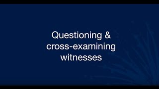 Determinative conferences amp hearings Questioning amp crossexamining witnesses [upl. by Lhamaj767]