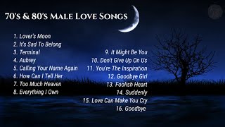 Best of 70s amp 80s Male Love Songs  NonStop Playlist [upl. by Alyworth]