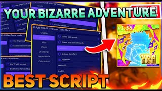 Your Bizarre Adventure Script GUI  Hack Auto Farm Get Item Stand Farm And More PASTEBIN 2024 [upl. by Meyers]