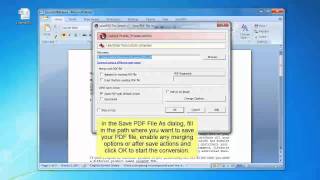 How to convert Word 2007 files to PDF [upl. by Nylodam234]