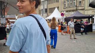 Münster Germany 🇩🇪 City Tour 4KStreet walkStadt Zentrum [upl. by Sheets]