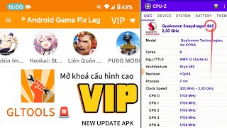 GLTOOLS VIP 🚨 VIỆT HOÁ ⚡ NEW UPDATE APK MỚI ⚡ Fake Cấu Hình CHIP SNAPDRAGON 865 RAM 16GB [upl. by Mailli]