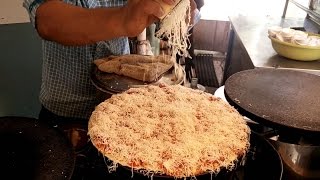 The CHEESIEST Pizza Dosa in Mumbai  Indian Street Food Recipe [upl. by Adlez]