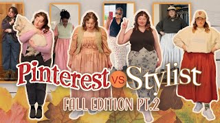 A former stylist recreates EARLY FALL midsize amp plussize Pinterest outfits  from my closet pt2 [upl. by Hcir]