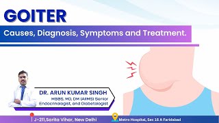 Goiter Causes Diagnosis Symptoms and Treatment  Dr Arun Kumar Singh [upl. by Hausner816]