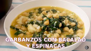 GARBANZOS con BACALAO y ESPINACAS  el tradicional potaje de Semana Santa ​ Cocina Abierta [upl. by Eedya]