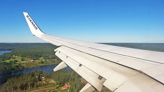 Ryanair Boeing 737800 EIDYL Landing at Gothenburg Landvetter Airport [upl. by Jeanna]