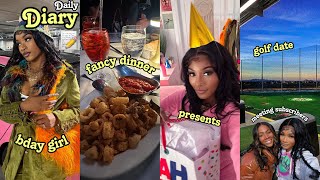 DAILY DIARY ITS MY BIRTHDAY  OPENING PRESENTS  BDAY DINNER  TOP GOLF  MEETING SUBSCRIBERS [upl. by Brod]