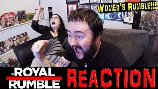 WOMENS RUMBLE WWE ROYAL RUMBLE 2019 REACTION [upl. by Dewain555]