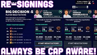 The Basics Of Managing Salary Cap When Resigning Players In Madden [upl. by Eylrahc]