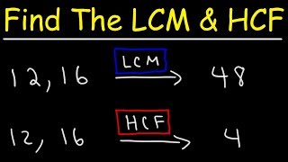 How To Find The LCM and HCF Quickly [upl. by Rodnas]