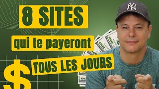 8 Sites Web pour gagner de largent tous les jours 💻💵 [upl. by Sherburn]