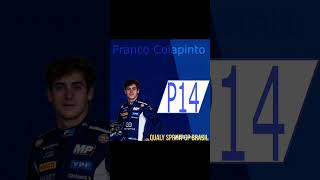 ¡Buena Qualy de Franco en interlagos francocolapinto f1 gpbrasil [upl. by Sivlek]