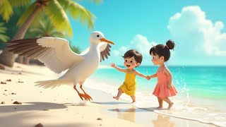 ALBATROSS BEACH CLEAN  UP  KIDS MORAL STORY  EXCLUSIVE ENVIRONMENTAL RESPONSIBILITY IN ENGLISH 🌊 [upl. by Pip]