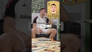 😂 GATTI REAGISCE alla sua carta di FC24 shorts gatti juventus fc24 [upl. by Suoicerp]