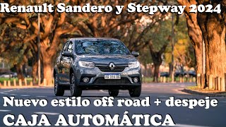 Nuevos Renault Sandero y Stepway 2024 ¿Qué cambió Precio financiación equipamiento  CAJA CVT [upl. by Guinevere]