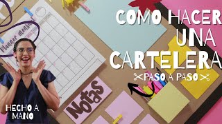 ✨Cómo hacer una cartelera  hazlo tu mismo  DIY  organizador en casa☺️ [upl. by Kreg243]