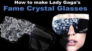 How to make Lady Gagas Fame Crystal Glasses  DIY [upl. by Ynnoj]