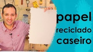 COMO FAZER PAPEL RECICLADO em casa EXPERIMENTOS de QUÍMICA [upl. by Alesi]