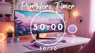 🌼 5010 Pomodoro Timer with Lofi Vibes 🎶  Relaxed Focus amp Chill Breaks 🍵✨Pomodoro Station [upl. by Lytsirk768]