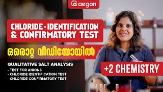 CHLORIDE  IDENTIFICATION AND CONFIRMATORY TEST ഒരൊറ്റ വീഡിയോയിൽ 😱🔥 CHEMISTRY  AEGON  PLUS TWO 💓 [upl. by Sirenay717]